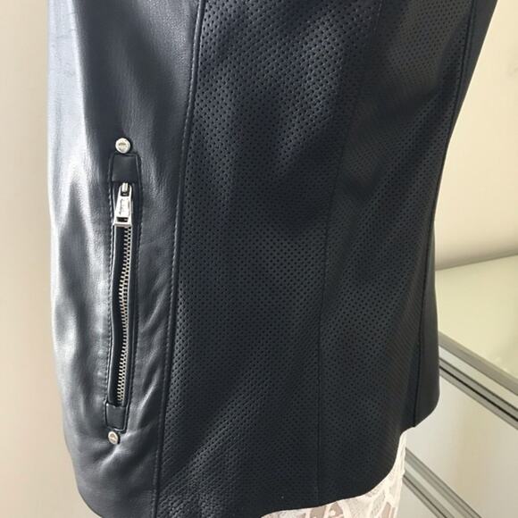 Ralph Lauren Genuine 100% Soft Leather Motorcycle Moto Beverly Jacket Size LARGE - Picture 6 of 8